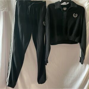 EUC crop top track suit